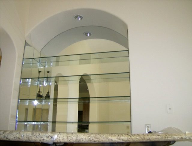 Glass Shelves - Custom Mirror- Mission Bay