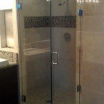 Frameless double shower door - San Diego