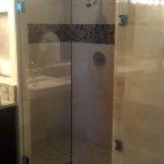 Frameless double shower doors - San Diego