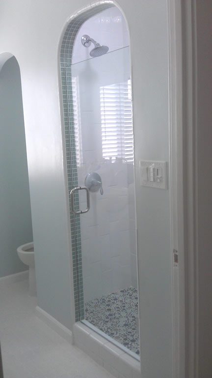 Tempered glass shower door - North Park - San Diego