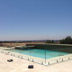 Half Inch Glass Pool Railing La Jolla