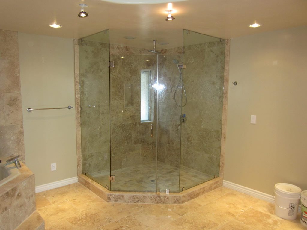 Neo Angle Frameless Shower Enclosure Mission Hills San Diego