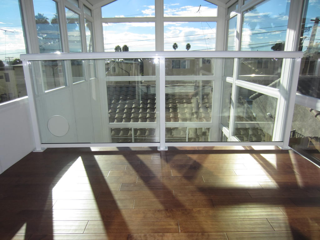 Glass Railing Interior Loft Pacific Beach