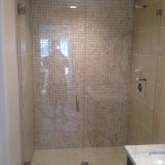 1/2 Inch Glass Shower Enclosure In Little Italy Neighborhood San Diego
