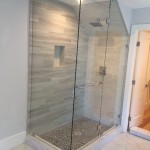 Custom Angled Shower Glass Installation