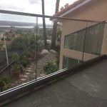 Spring Valley Glass Railing With Stainless Steel Top Rail