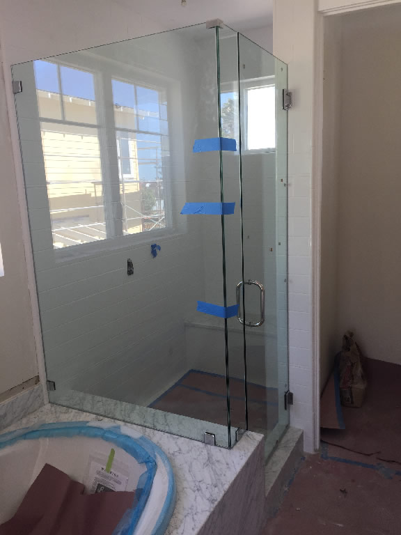 Solana Beach Half Inch Shower Enclosure Install
