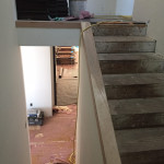 Before Glass Stairway Railing Installation