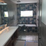 Shower Enclosure With Ladder Pull Handle