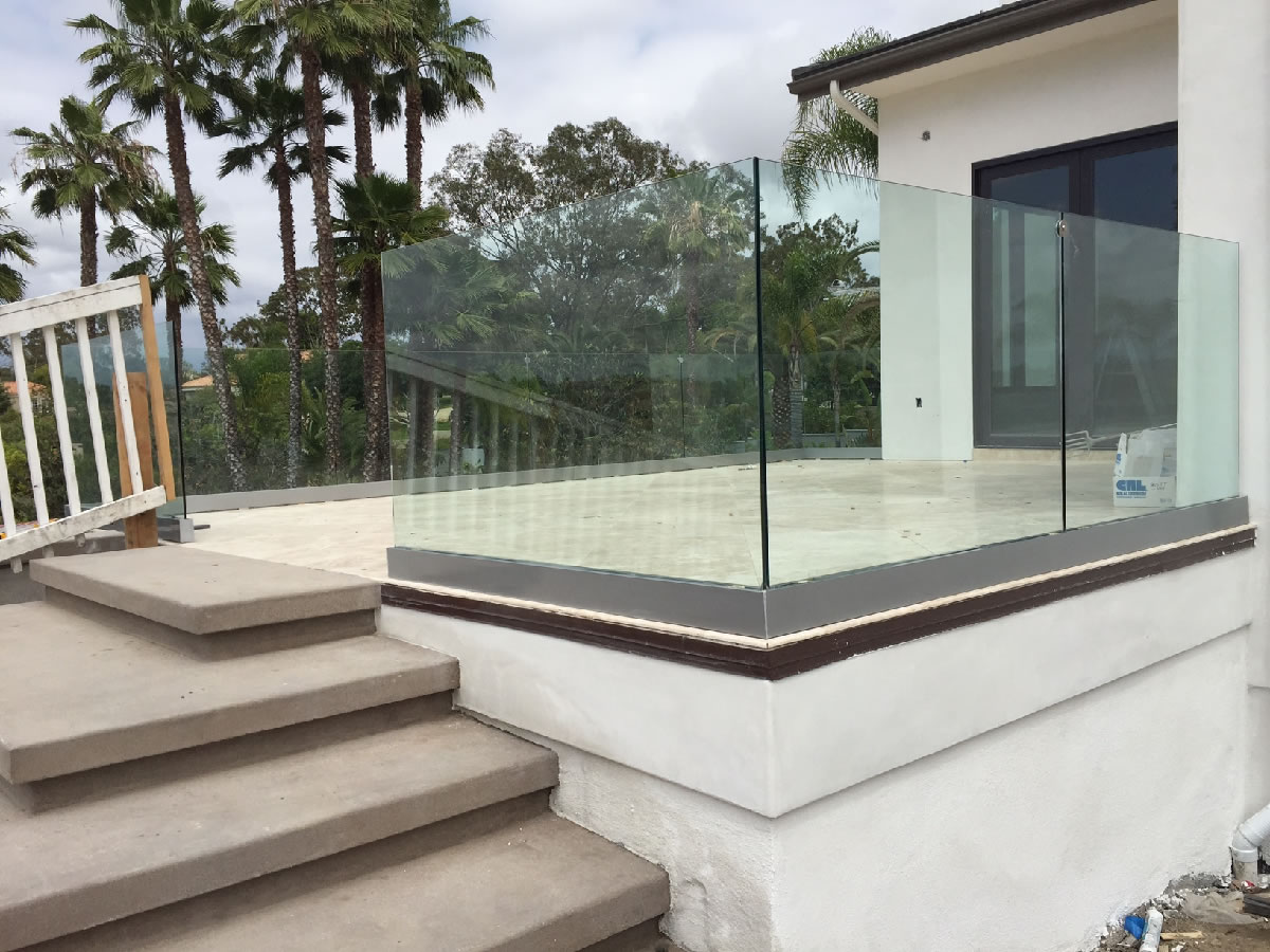 Tempered Glass Railing Rancho Santa Fe