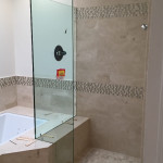 Corner Shower Enclosure With Tub Cutout