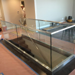 Glass Stairway Railing Installation Point Loma