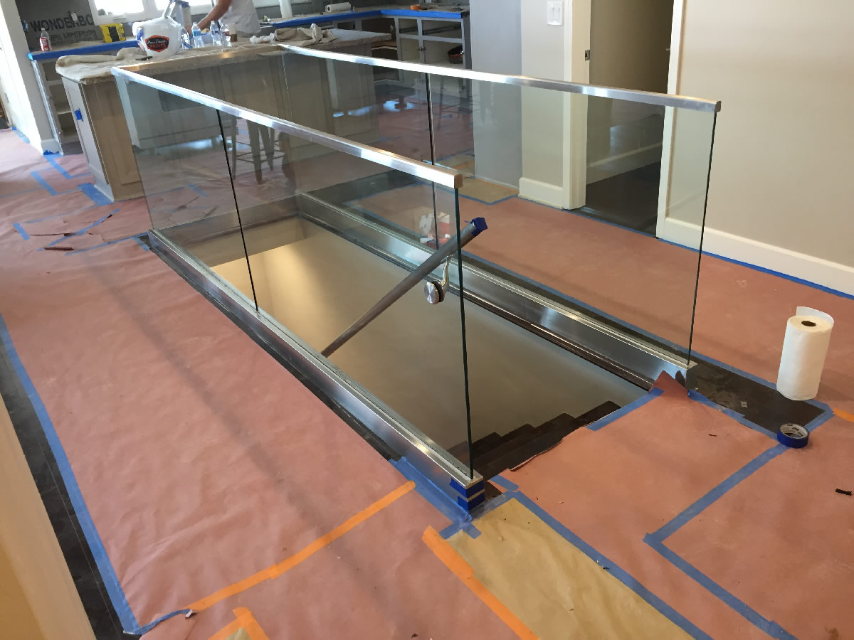 Half Inch Glass Railing Install Point Loma