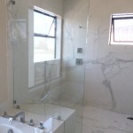 Half Inch Glass Bathroom Panel Point Loma