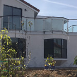 Solana Beach Glass Railing With Stainless Posts