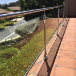 New Railing With Stainless Steel Posts San Diego