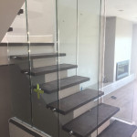 Clear Glass With Stainless Standoffs Encinita