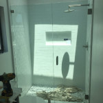 Inline Shower Door Enclosure Installation