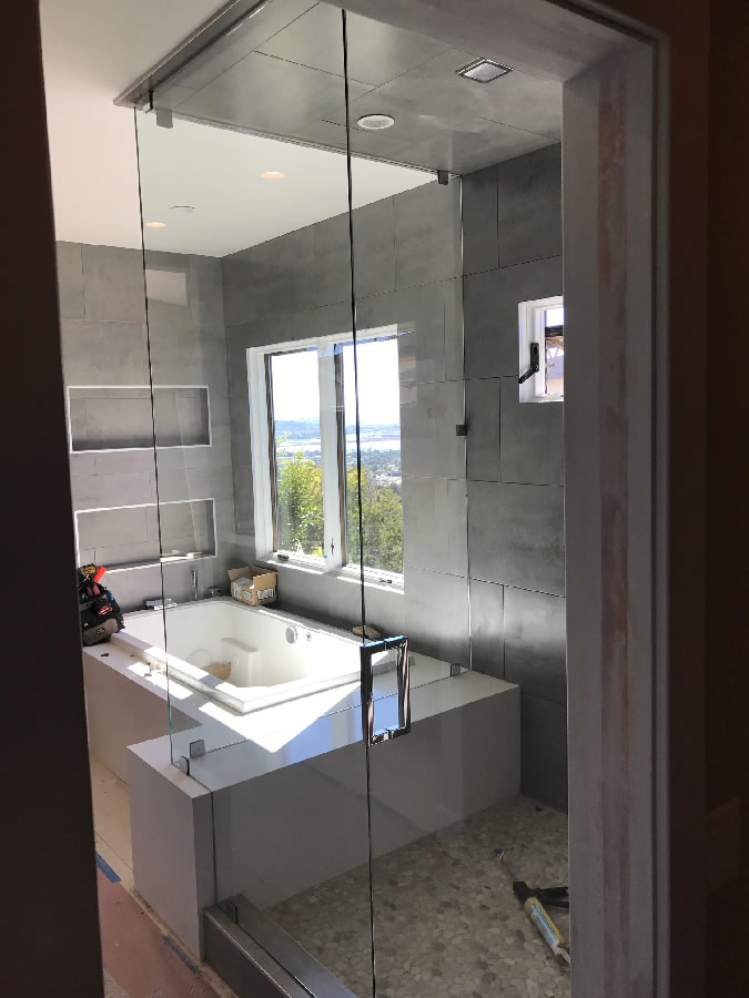 Tempered Shower Glass Custom Installation