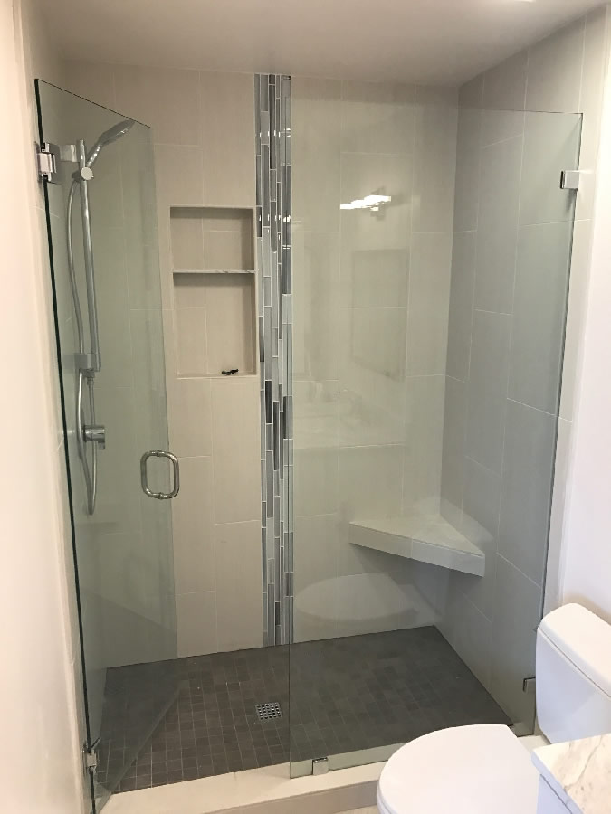Mission Beach Glass Shower Install - Patriot Glass and Mirror | San ...