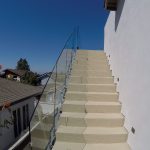 Glass Stairway Railing Installation Del Mar