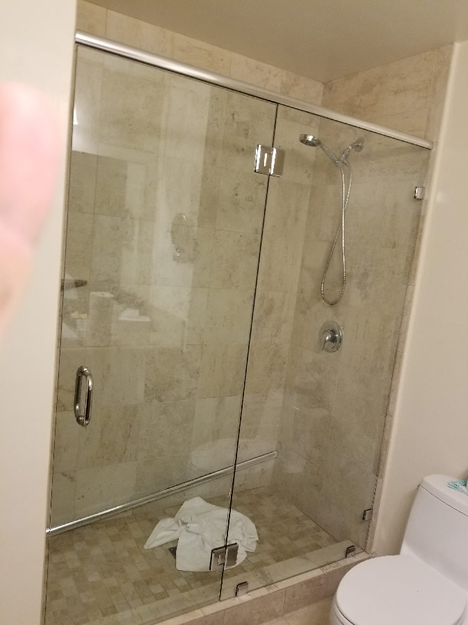 Shower Door Replaced With Frameless Glass Doors