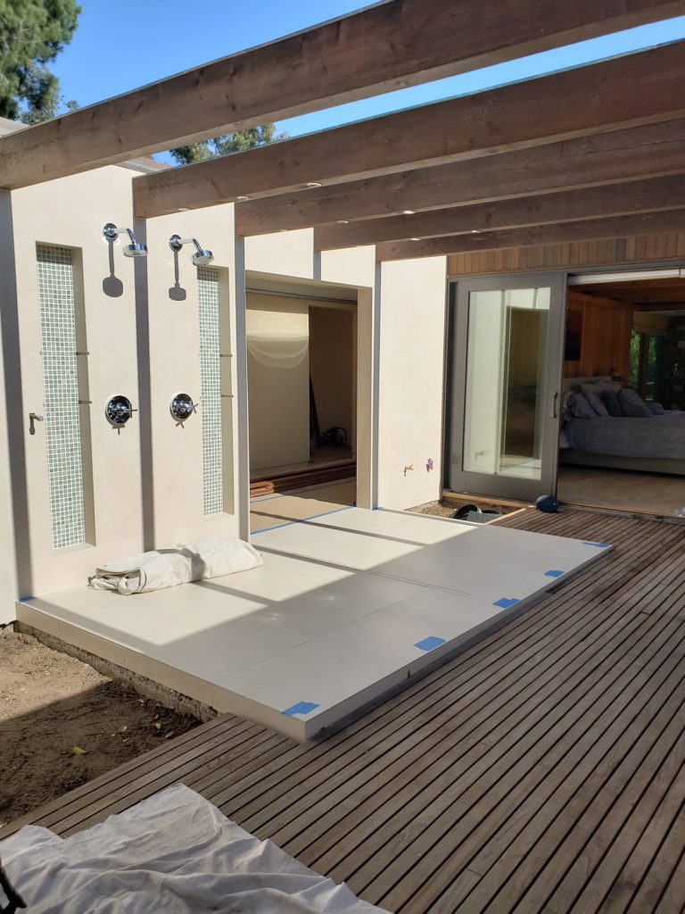 1/2” thick tempered glass doors