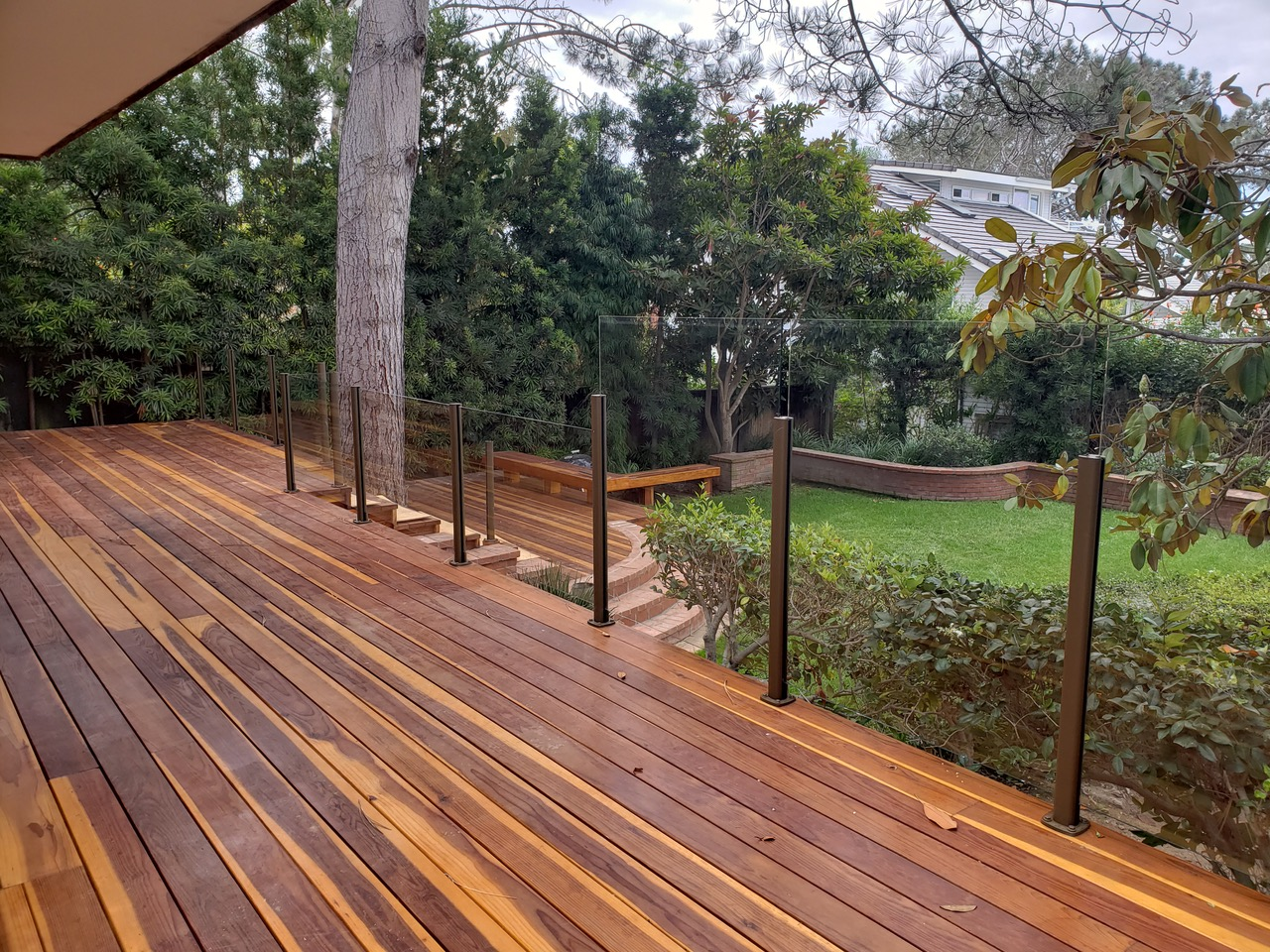 frameless glass shower enclosure